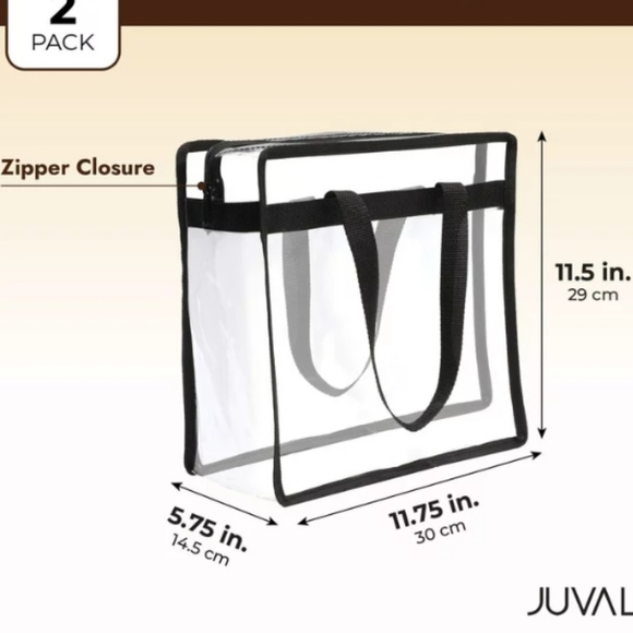 2 Pack Clear Stadium Bags - Picture 3 of 4